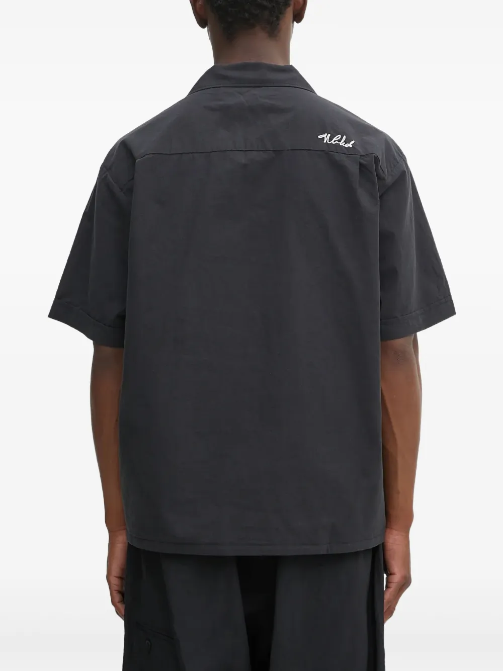 Neighborhood Overhemd met korte mouwen Zwart