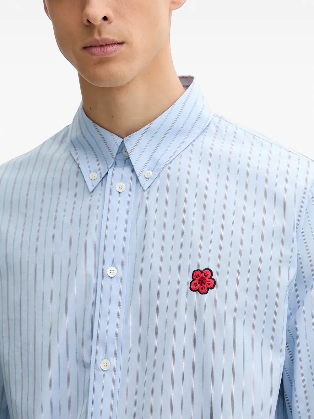 Kenzo Boke Flower striped shirt Blauw