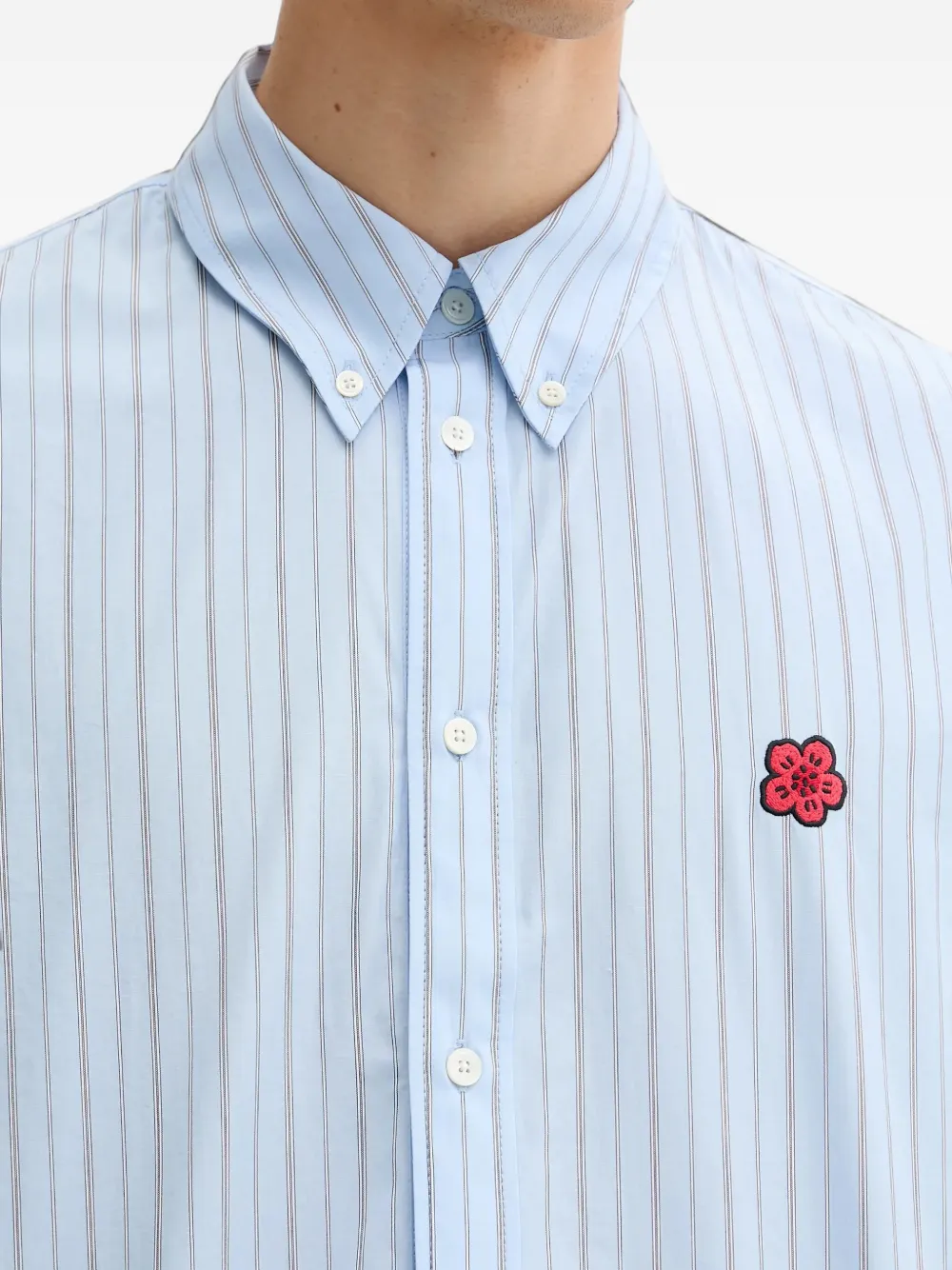 Kenzo Boke Flower striped shirt Blauw