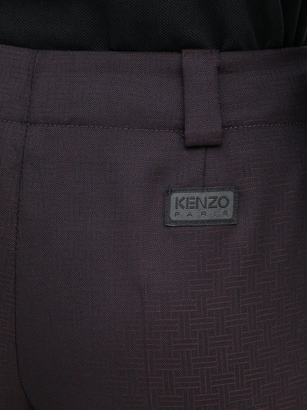Kenzo Broek met split Bruin