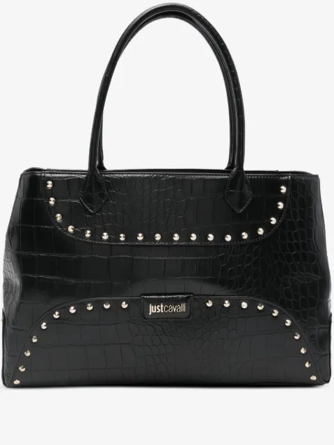 Just Cavalli tote con apliques