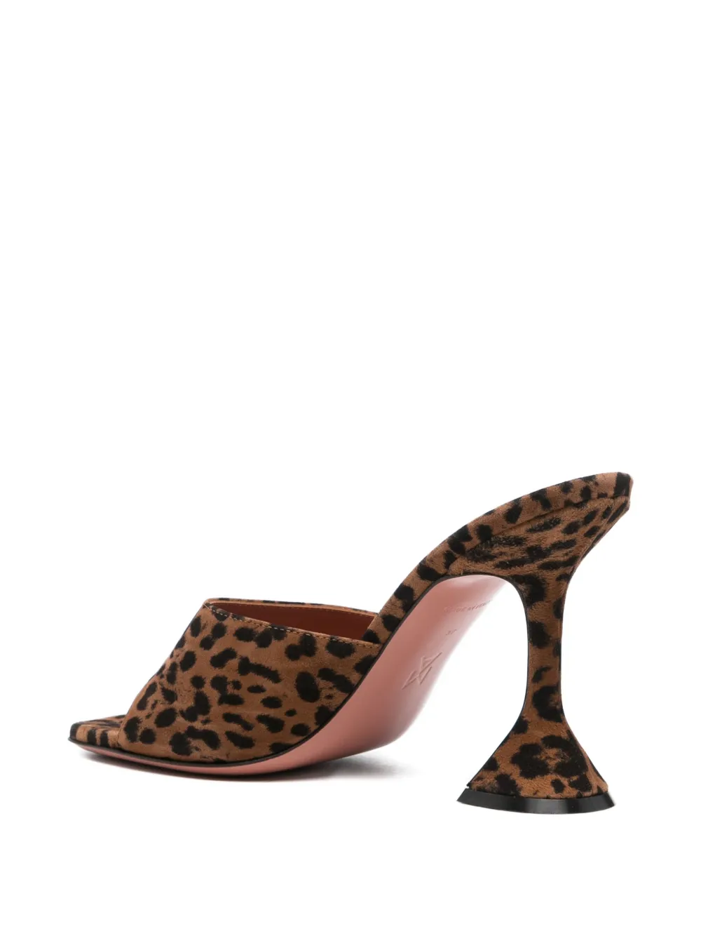 Amina Muaddi Stiletto High-heeled Sandals In Animal Print