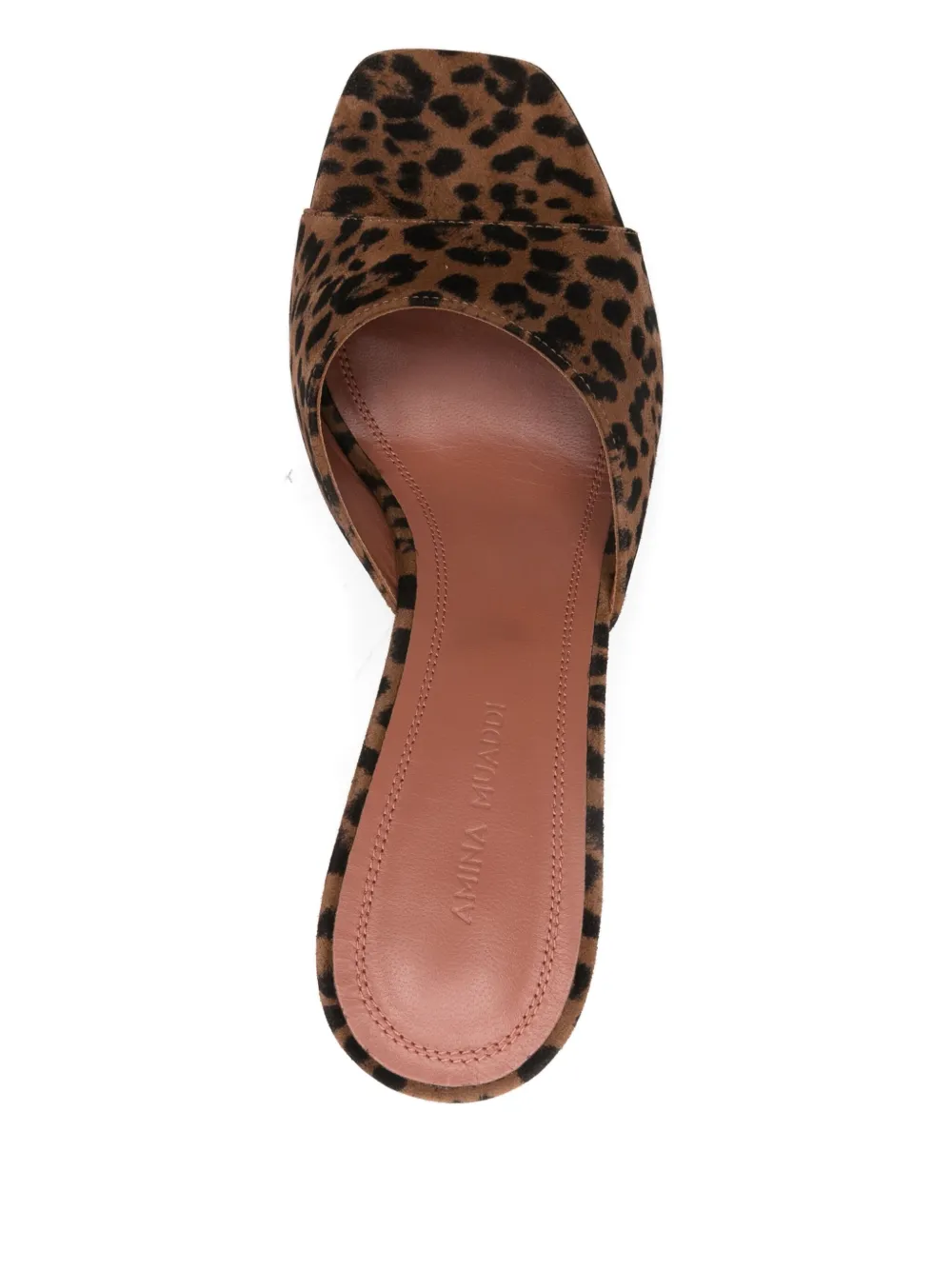 Amina Muaddi Stiletto High-heeled Sandals In Animal Print