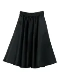 Max Mara A-line gathered skirt - Black