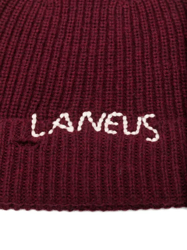 Laneus logo-embroidered Beanie | Red | FARFETCH IL
