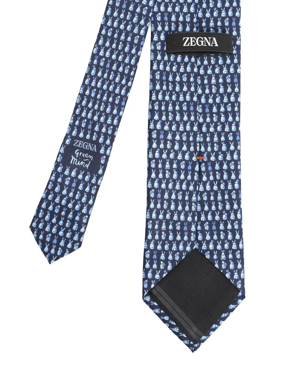 Zegna rabbit-print silk tie | Image 2