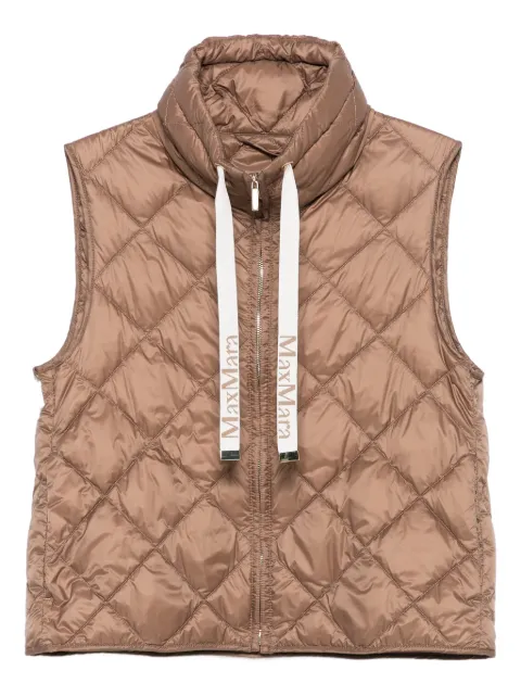 Max Mara quilted hooded gilet 