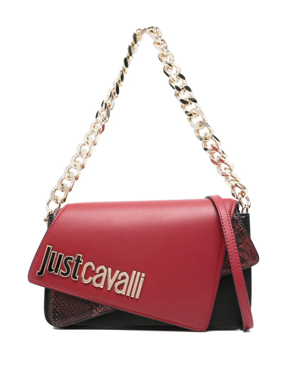 Just Cavalli logo-lettering shoulder bag | Red | Image 1
