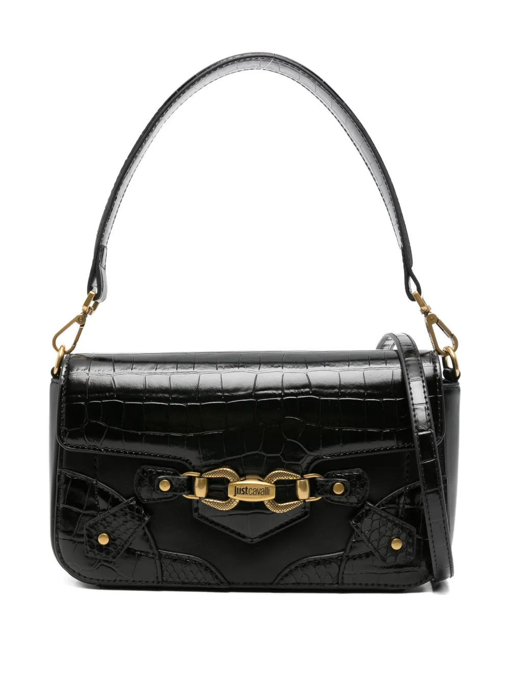 Just Cavalli crocodile-embossed tote bag | Black | Image 1