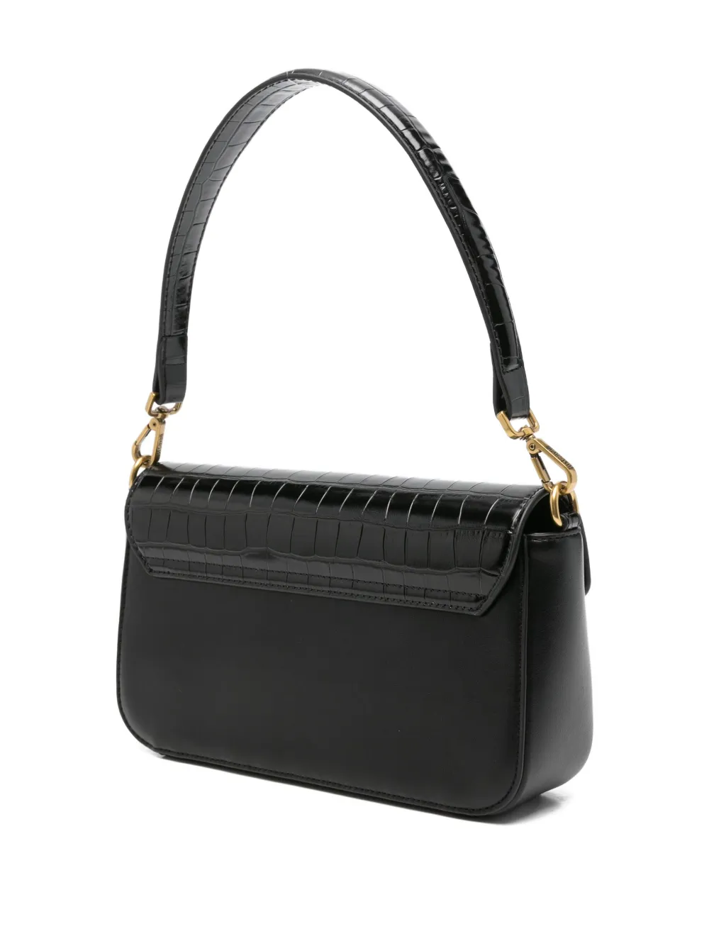 Just Cavalli Crocodile-embossed Tote Bag In Black