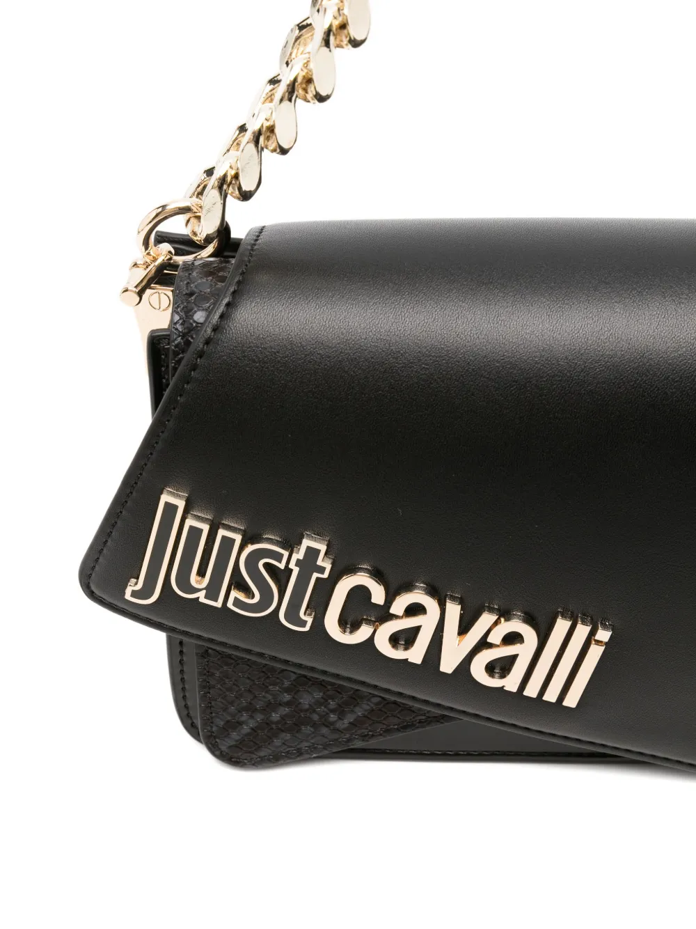 Just Cavalli Schoudertas met logo Zwart