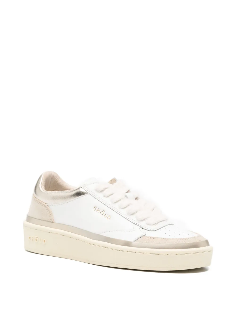 Ghoud Panelled Low-top Sneakers In White