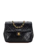 CHANEL Pre-Owned 1989-1991 Square Quilted Lambskin Single Flap shoulder bag - Black