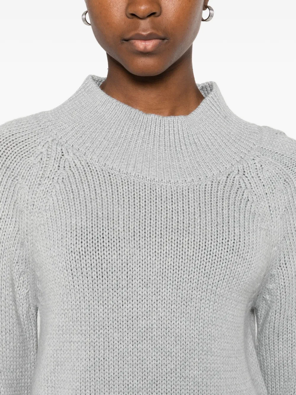 Intrecci Ribbed Sweater In Metallic