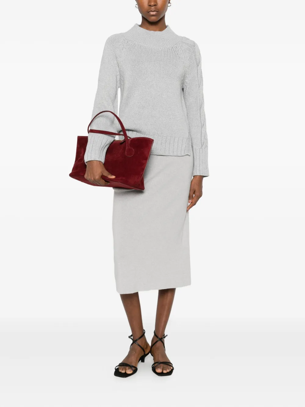 Intrecci Ribbed Sweater In Metallic