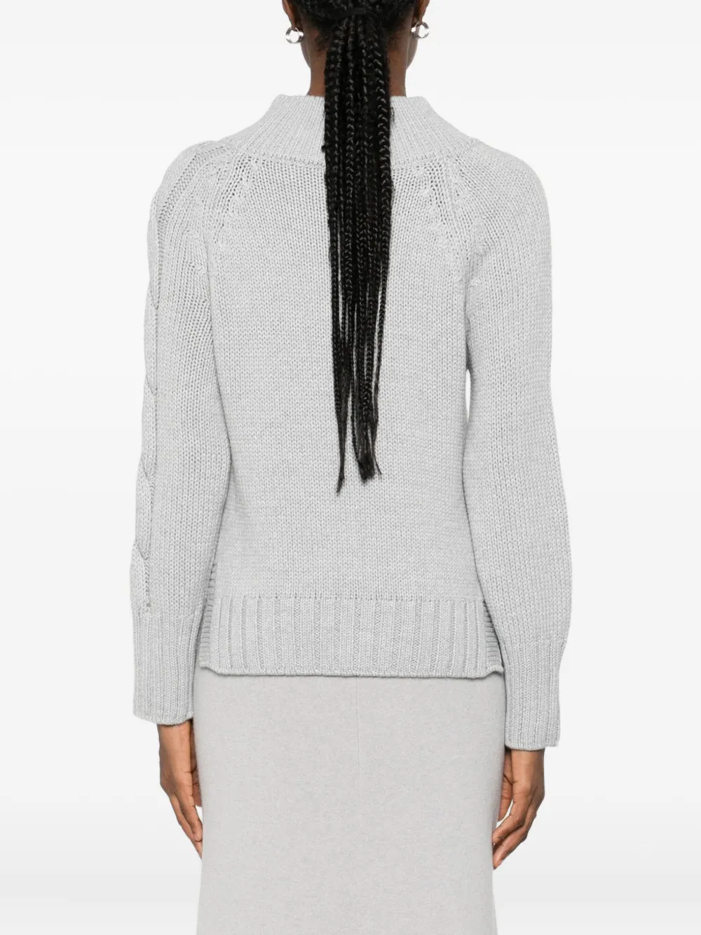 Intrecci Ribbed Sweater In Metallic