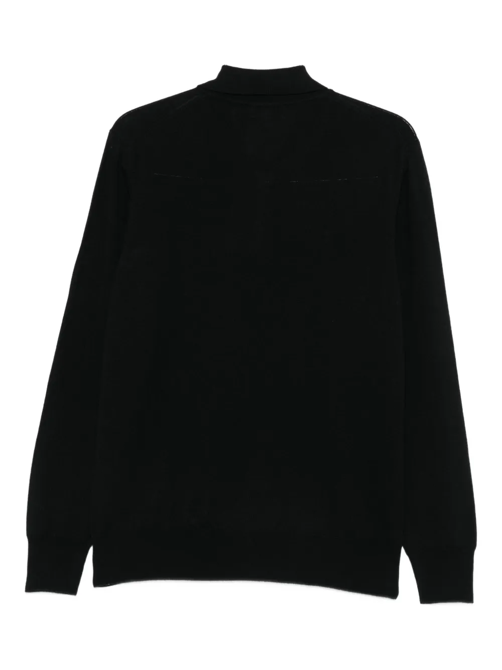 Altea polo-collar sweater - Zwart