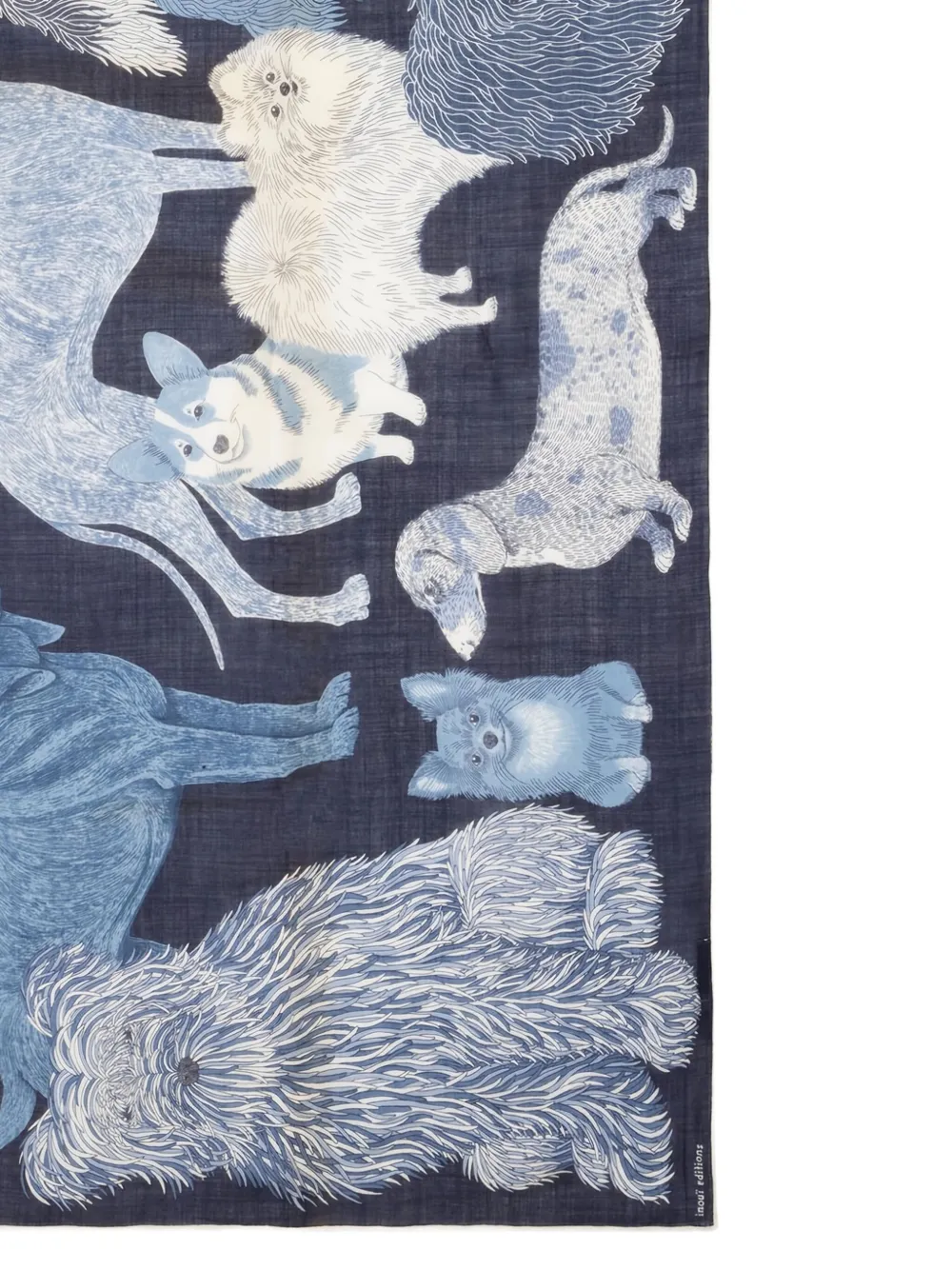 INOUITOOSH wool scarf - Blauw