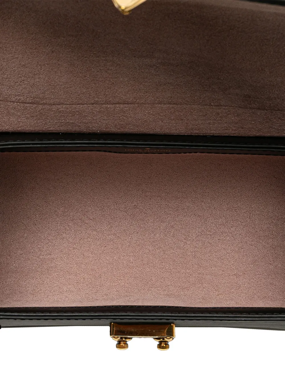 Pre-owned Louis Vuitton 2021-2025 Epi Papillon Trunk Satchel In Black
