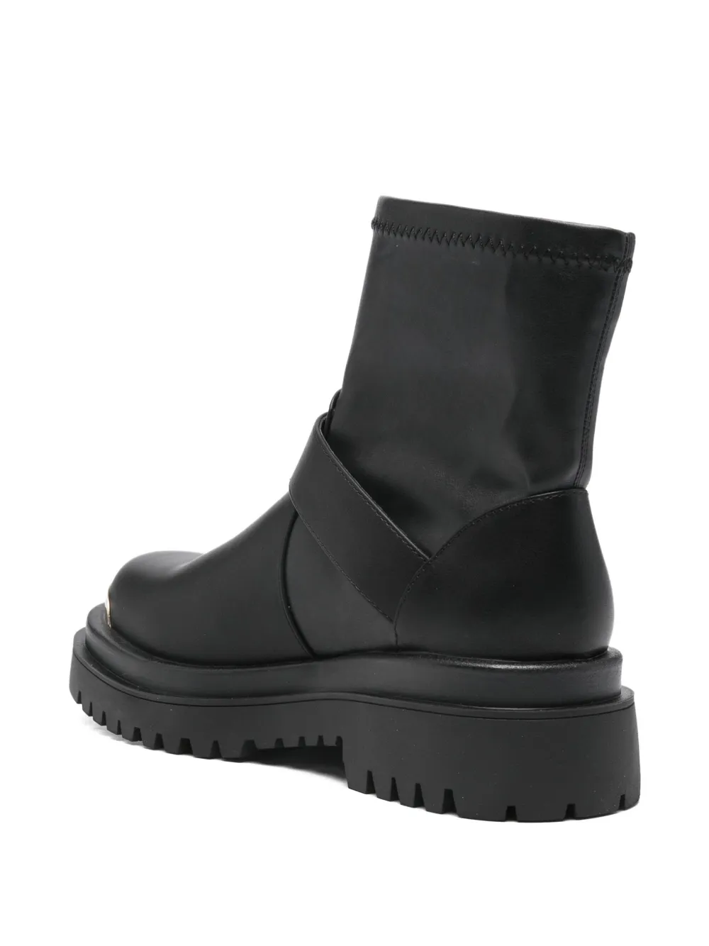 Just Cavalli Buckle Embellished Boots In Black