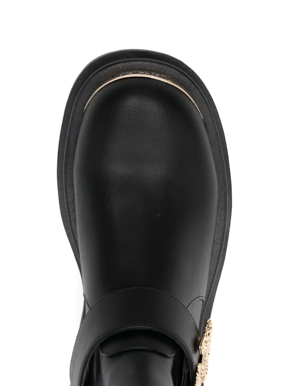Just Cavalli Buckle Embellished Boots In Black