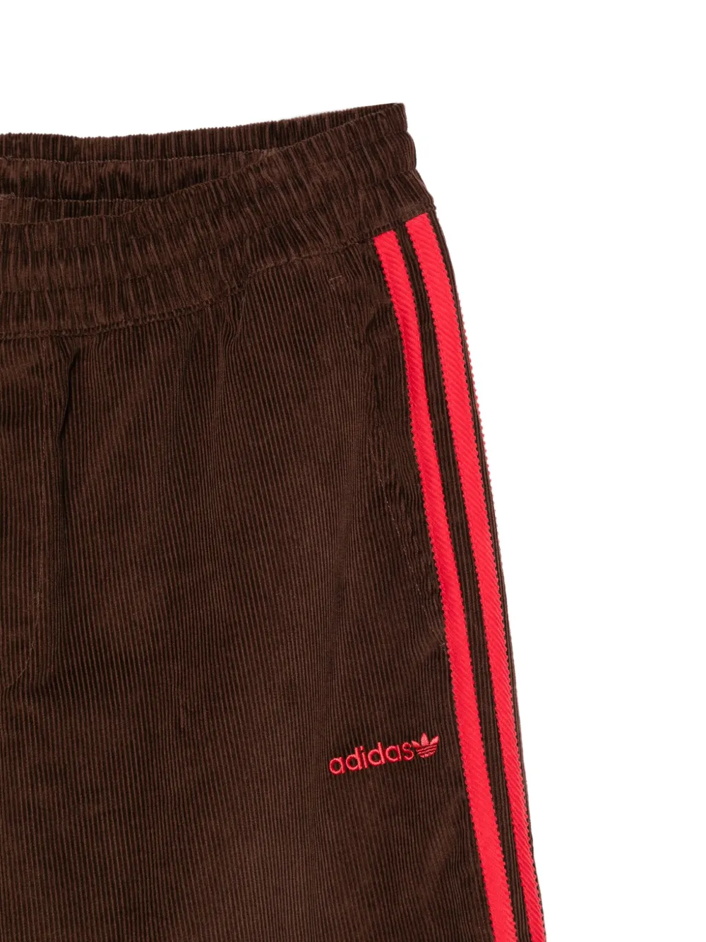 adidas Ribfluwelen trainingsbroek Bruin