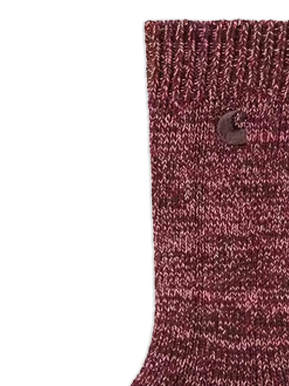 Carhartt Ribbed Knit Socks In Burgundy
