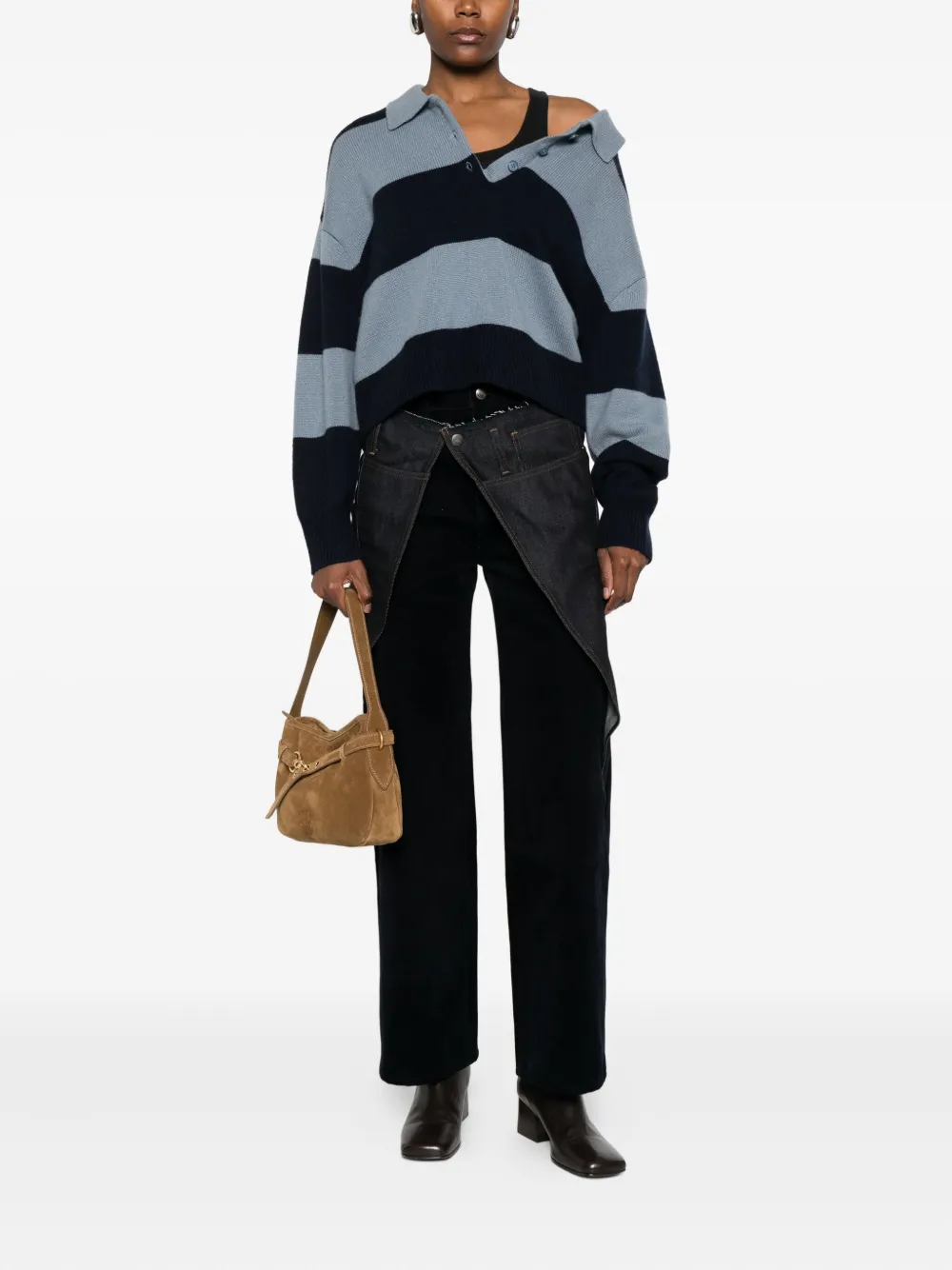 Andersson Bell Katoenen gelaagde jeans Blauw
