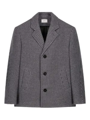 Balenciaga Checked Tie Blazer | Neutrals | FARFETCH