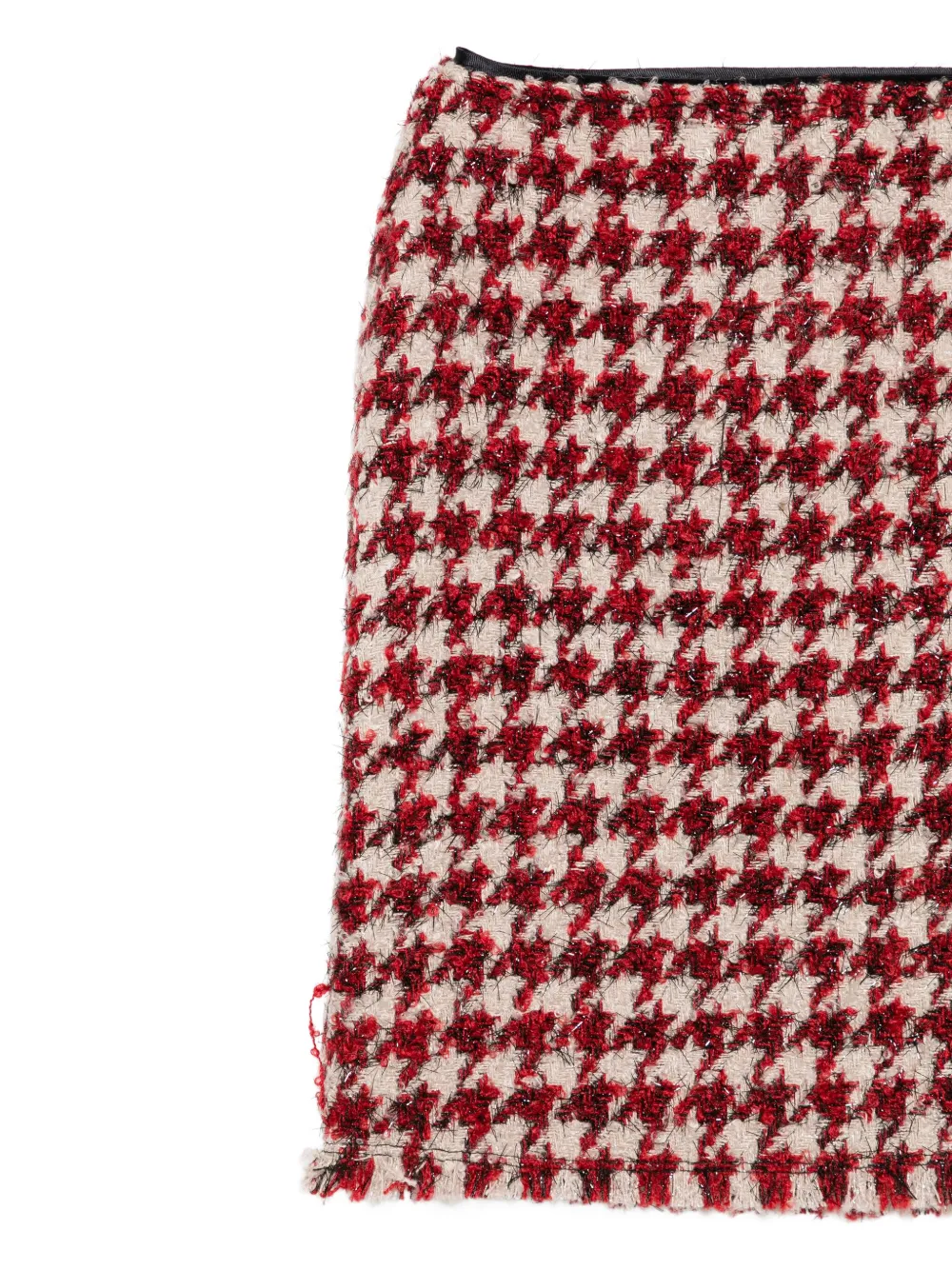 LIU JO Straight rok met pied-de-poule print Beige