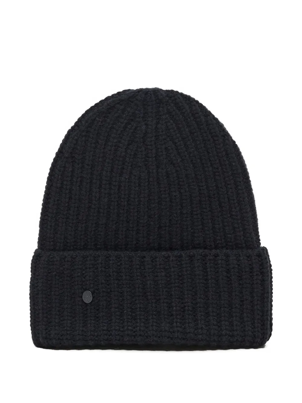 Closed ribbed-knit beanie | Black | Image 1