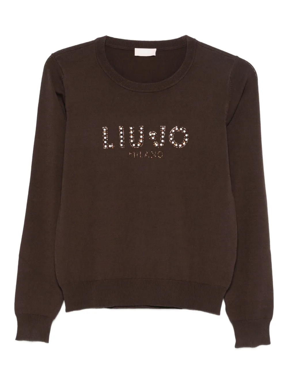 LIU JO logo-embellished jumper - Marrone