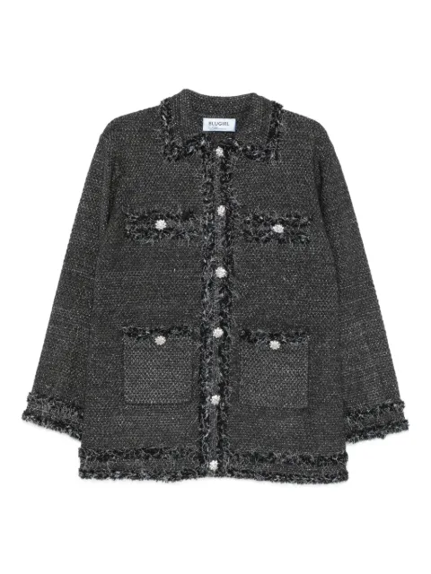 Blugirl fringed-trim button-down cardigan