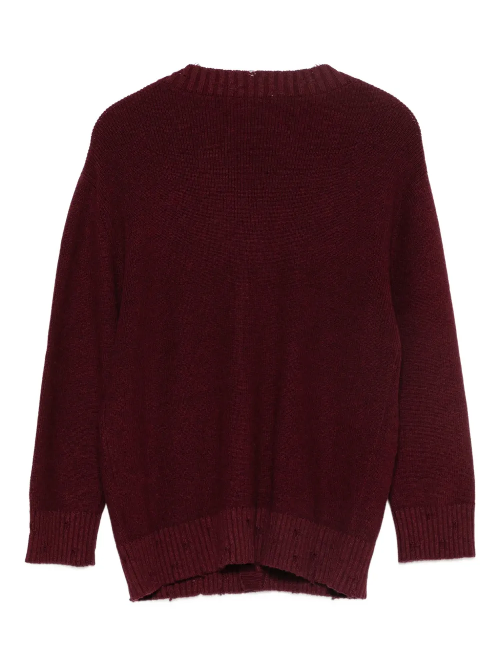 Laneus Geribbeld vest Rood