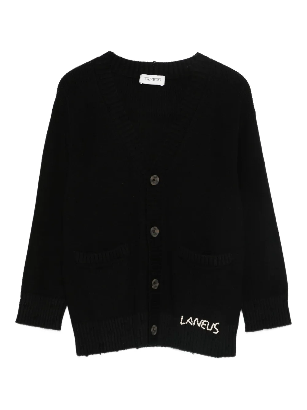 Laneus cárdigan con cuello en V | negro | Image 1