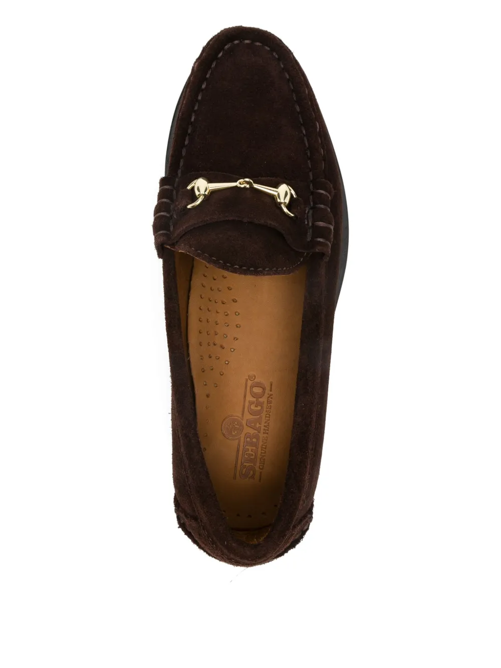 Sebago Loafers met horsebitdetail Bruin