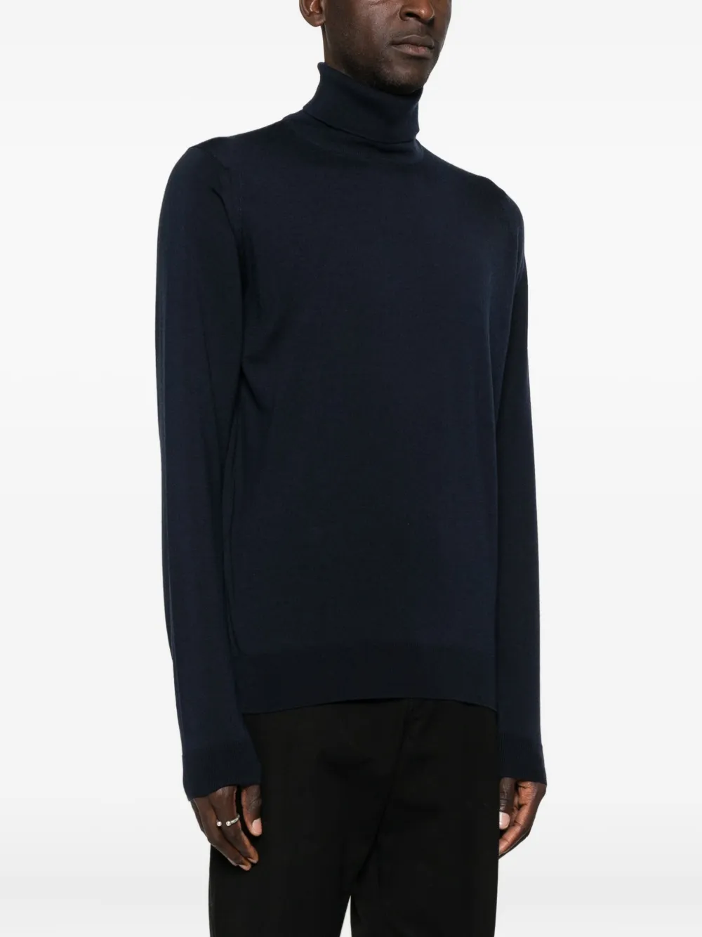 John Smedley Pullover Mit Rollkragen In Black