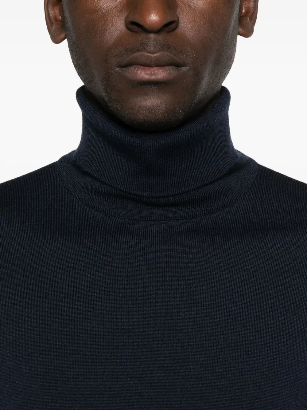 John Smedley Pullover Mit Rollkragen In Black