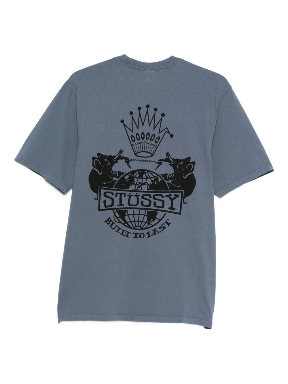 Stüssy graphic-print T-shirt - Blauw