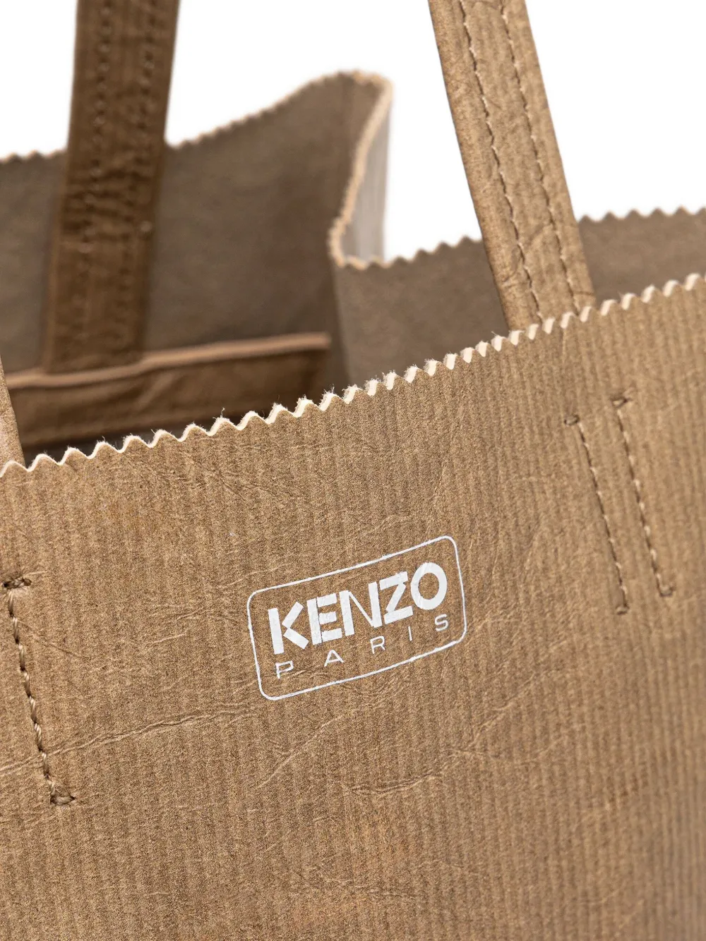 Kenzo Kleine leren shopper Beige