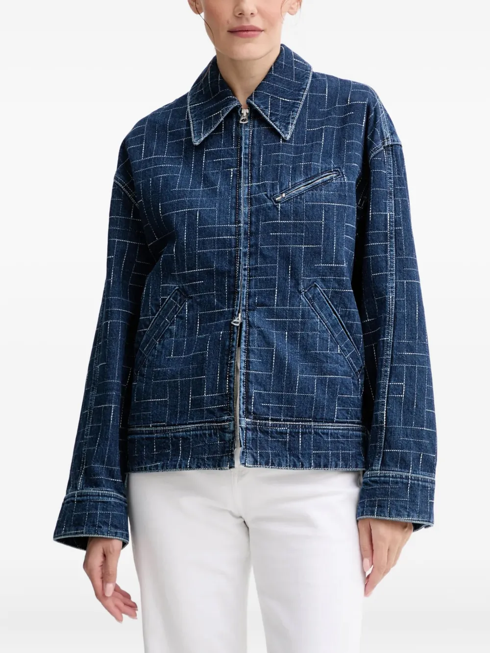 Kenzo Denim jack Blauw