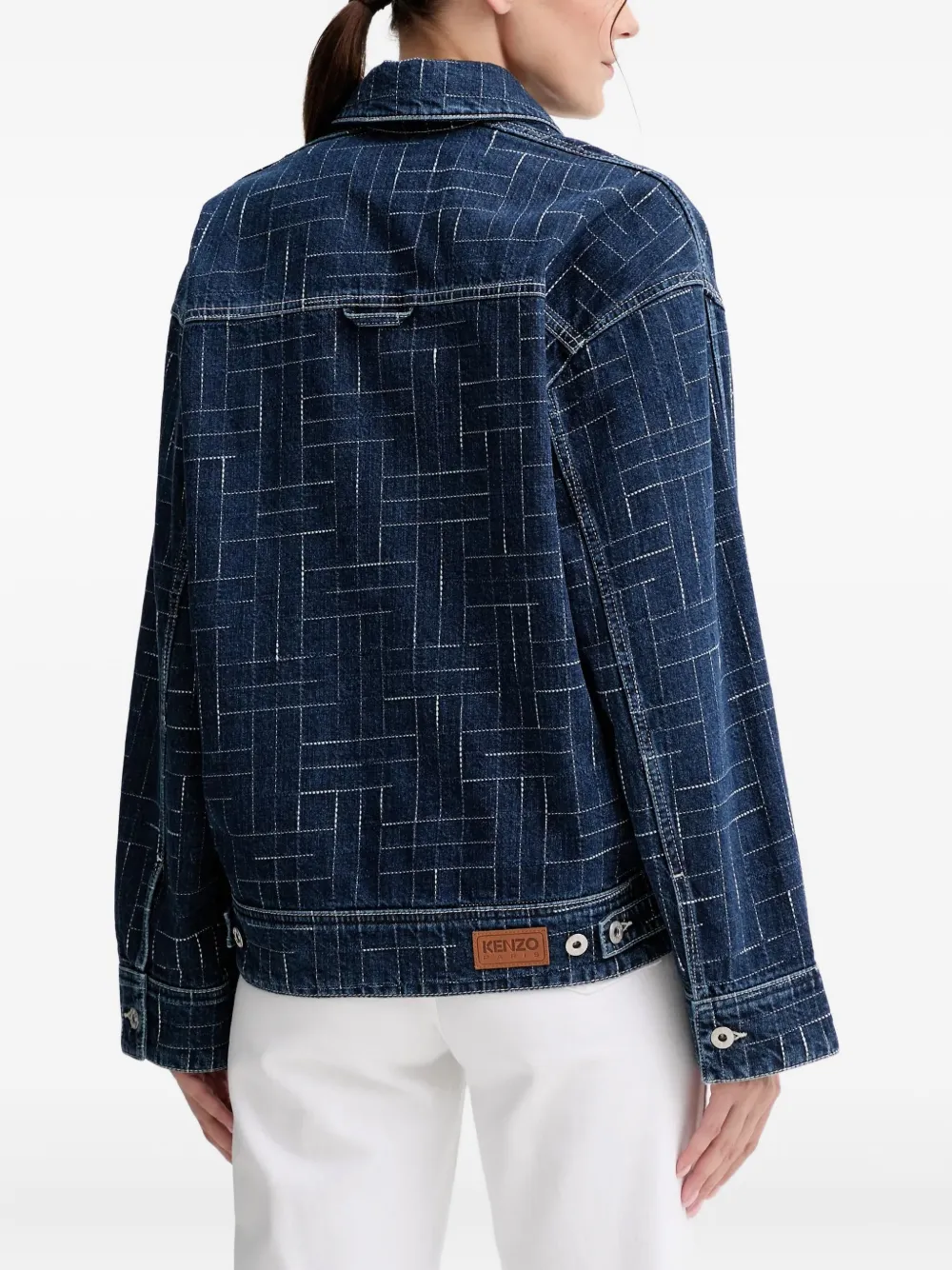 Kenzo Denim jack Blauw
