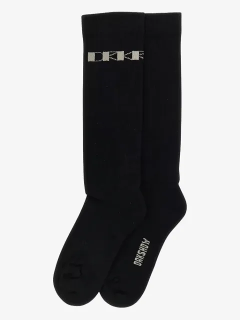 Rick Owens DRKSHDW logo-jacquard socks