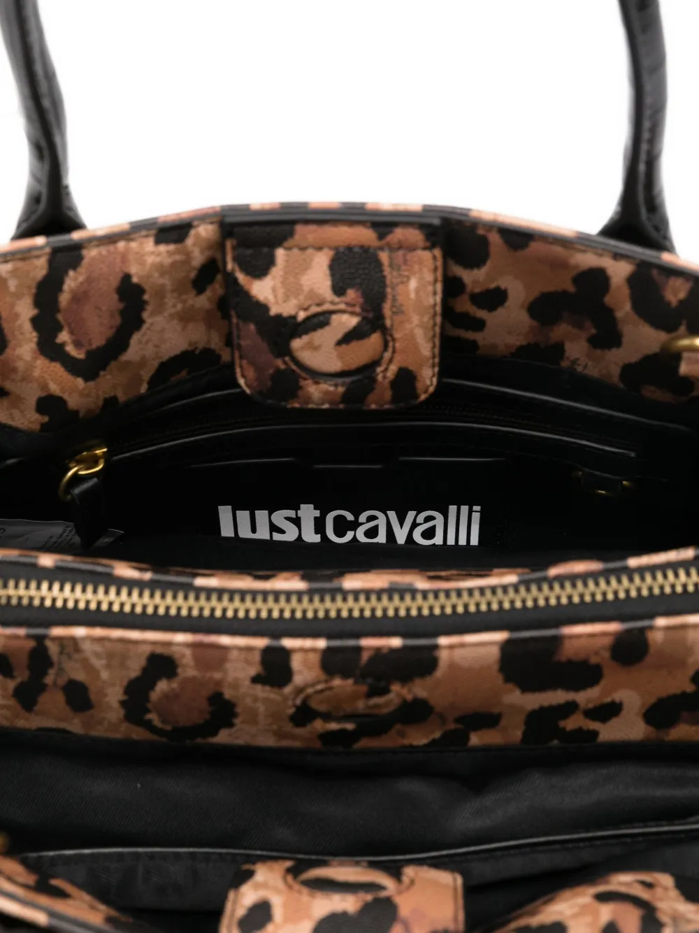 Just Cavalli Shopper met luipaardprint Bruin
