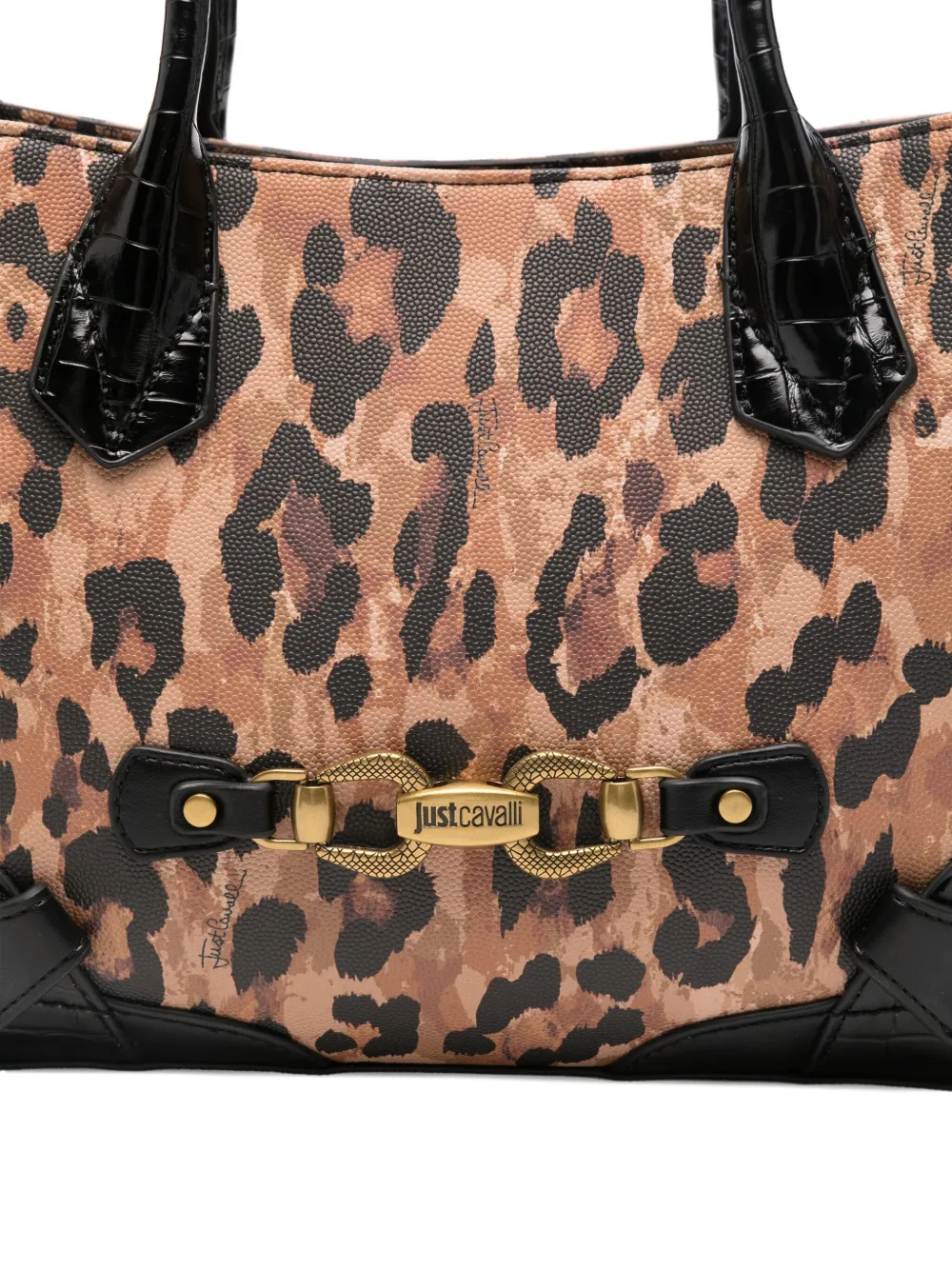 Just Cavalli Shopper met luipaardprint Bruin