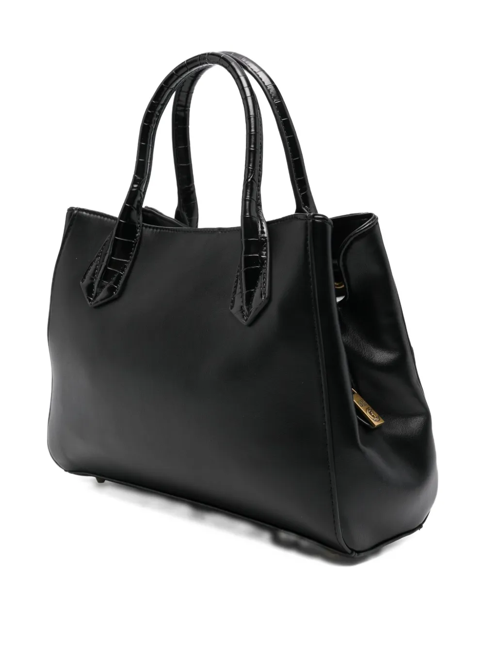 Just Cavalli Logo-plaque Tote Bag In Black