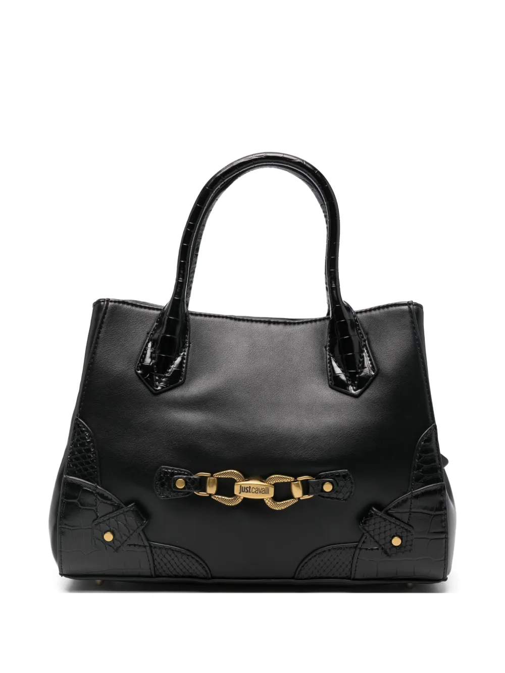 Just Cavalli logo-plaque tote bag | Black | Image 1