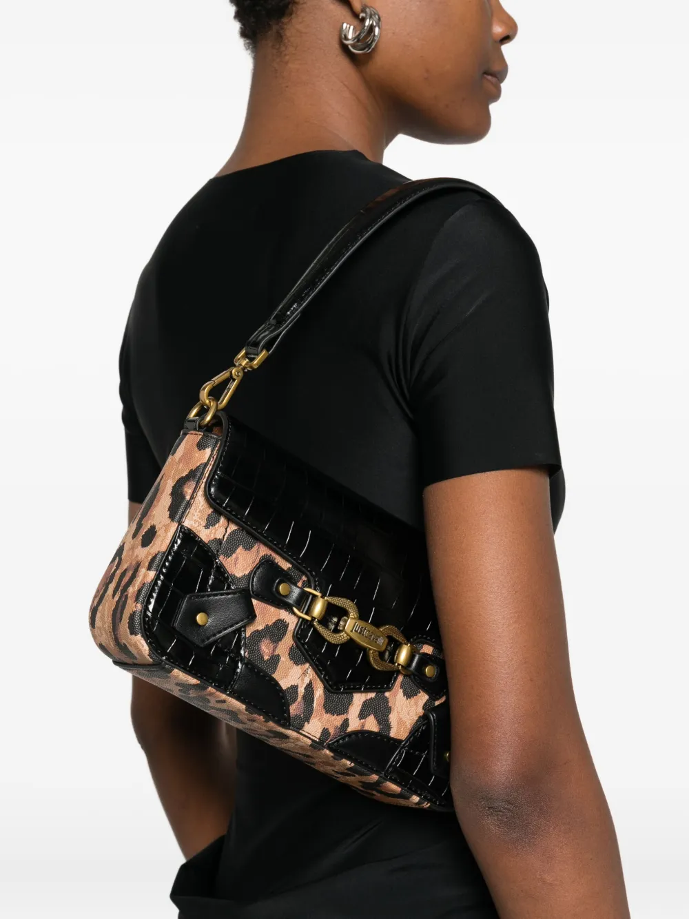 Just Cavalli leopard-print tote bag - Zwart