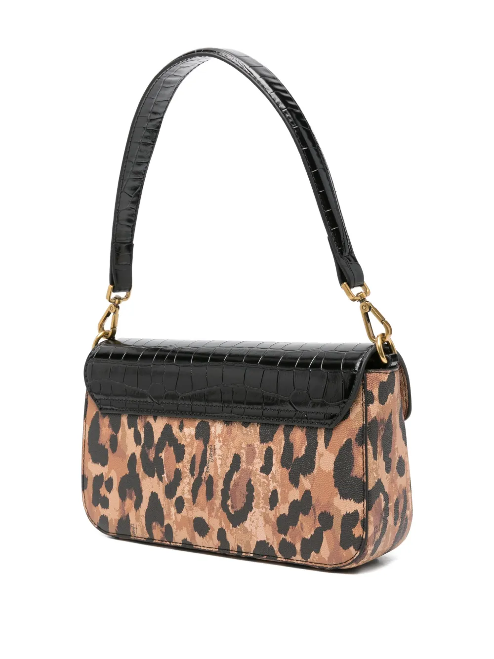 Just Cavalli Leopard-print Tote Bag In Black