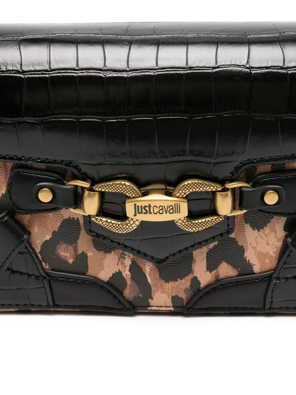 Just Cavalli Shopper met luipaardprint Zwart